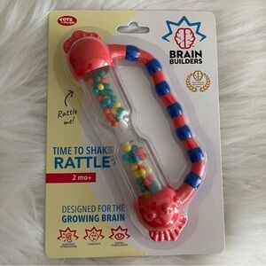 Baby Rattle 2 mo+ Toys by People Brain Builders - Time to Shake Rattle - NEW